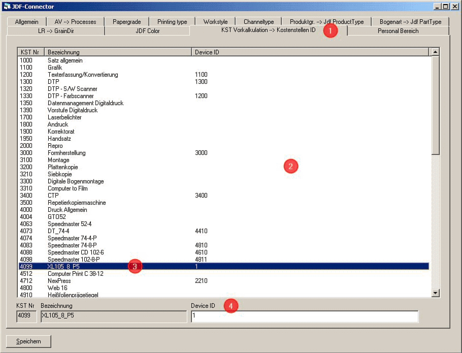 Define cost center allocation
