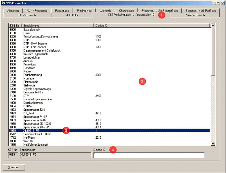 Define cost center allocation